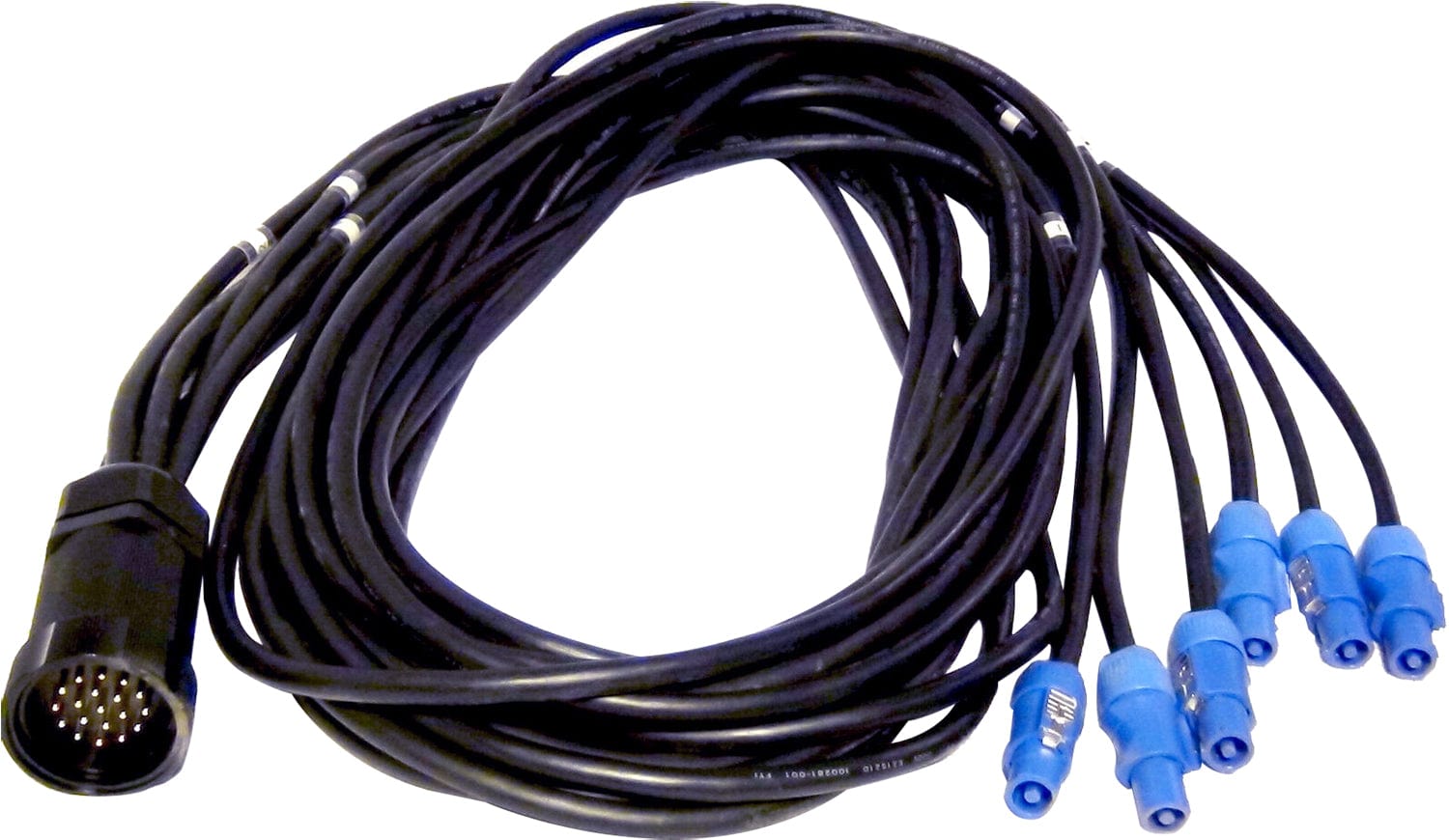Powerful Male Socapex 419 to 6 Female PowerCON A Break-Out Cable