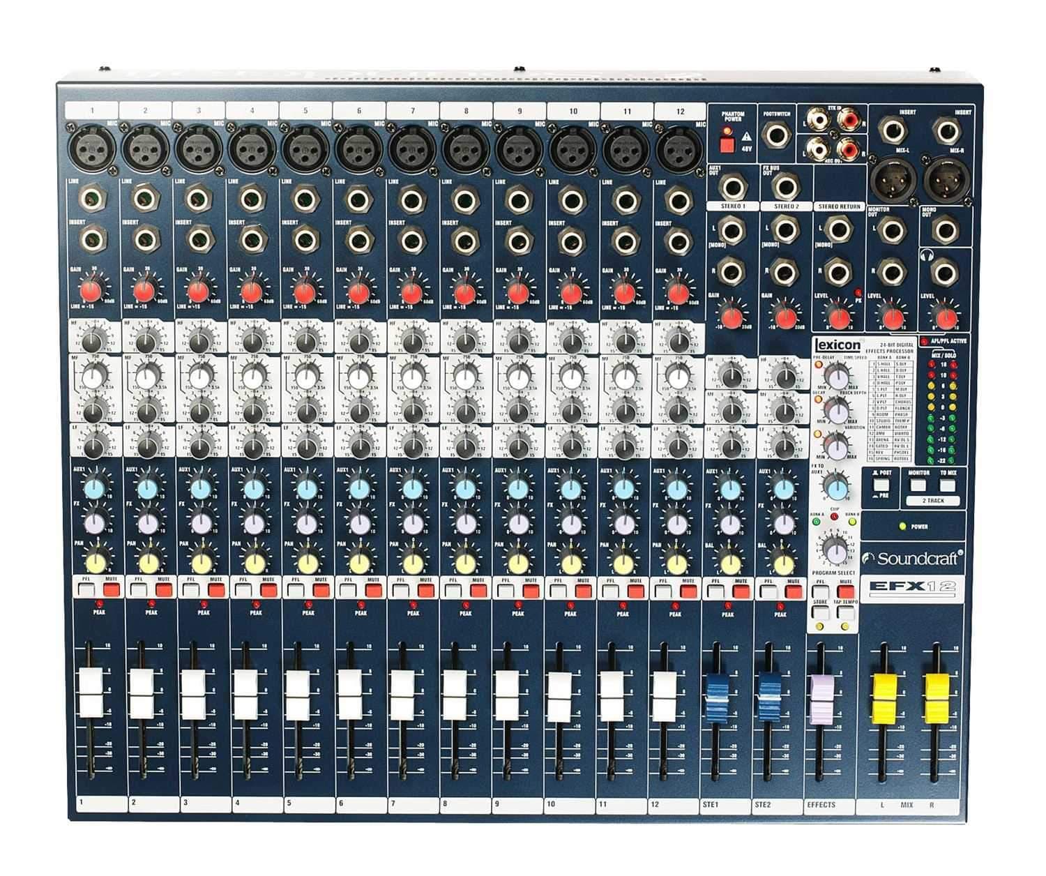 Soundcraft EFX12 Pro 12-Channel Mixer with Stunning FX