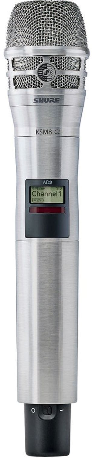 Shure Axient AD2/KSM8N Handheld Wireless Microphone Transmitter - The Ultimate Sound Solution for Live Venues