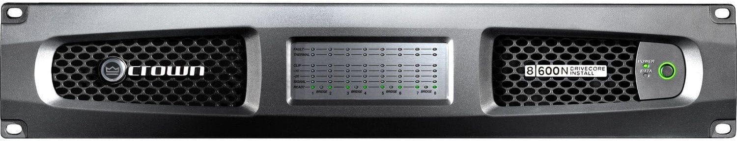Crown DCI8X600N 8-Channel 600-Watt 4-Ohm Power Amplifier with BLU Link - 70/100 Volt - Your Audio Powerhouse