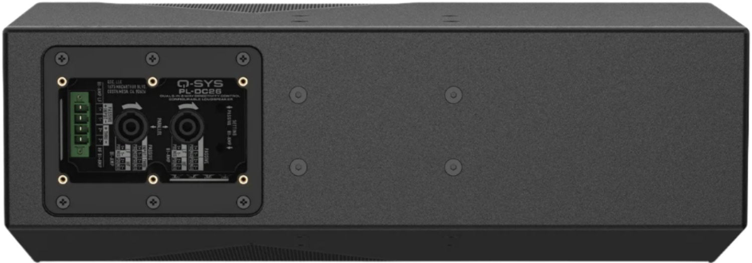 Q-SYS PL-DC26 2-Way Passive Dual 6-Inch Point Source Loudspeaker with Directivity Control - The Ultimate Sound Solution for Your Venue