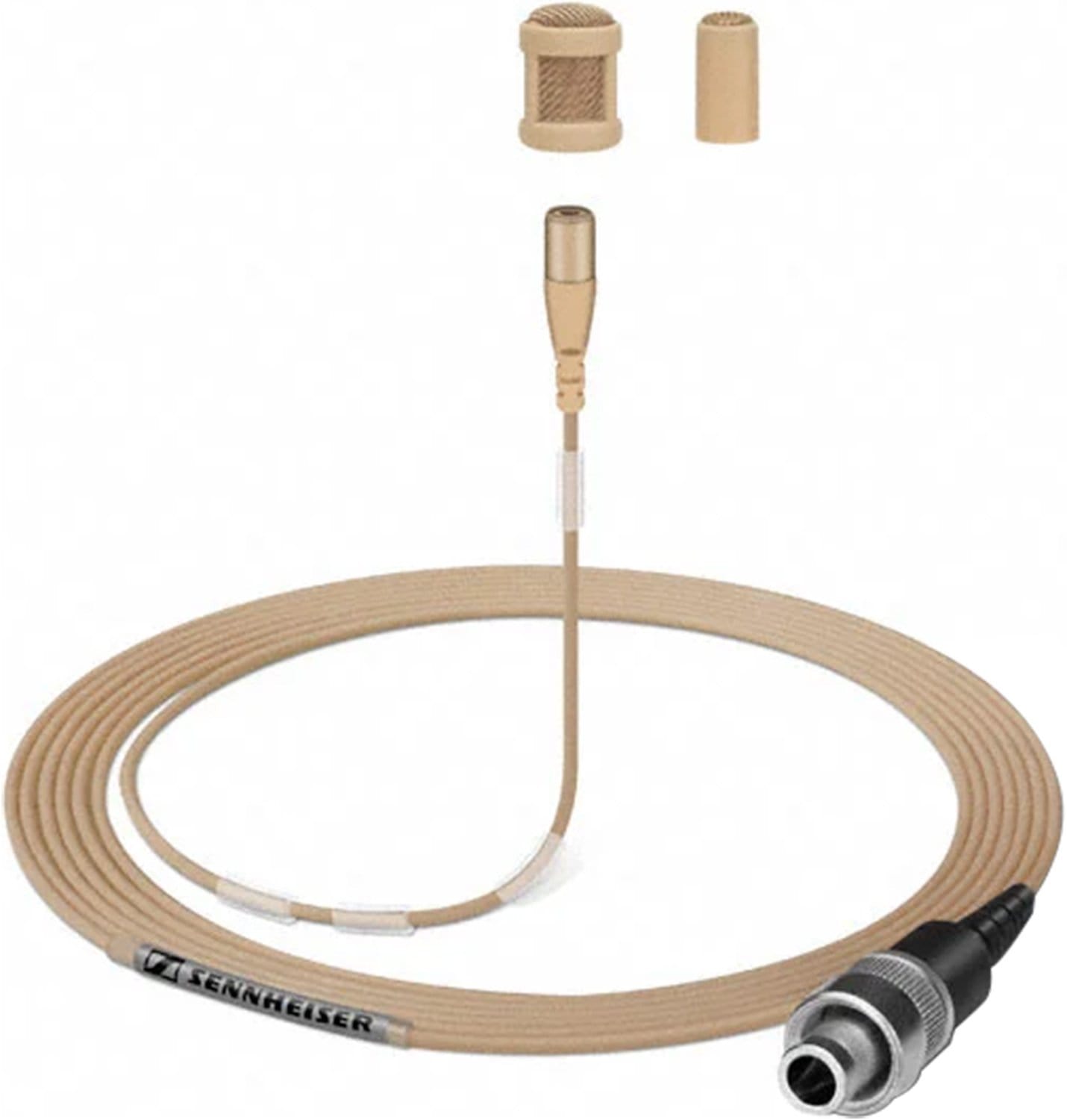 Sennheiser MKE1F Omni Lavalier Microphone with Lemo Plug - Flesh Color