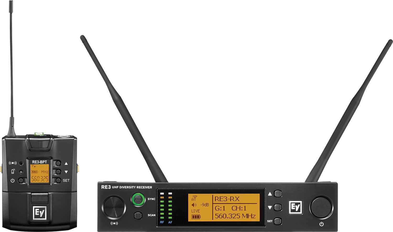 Electro-Voice RE3 BPNID Wireless Bodypack Set - The Ultimate Wireless Solution