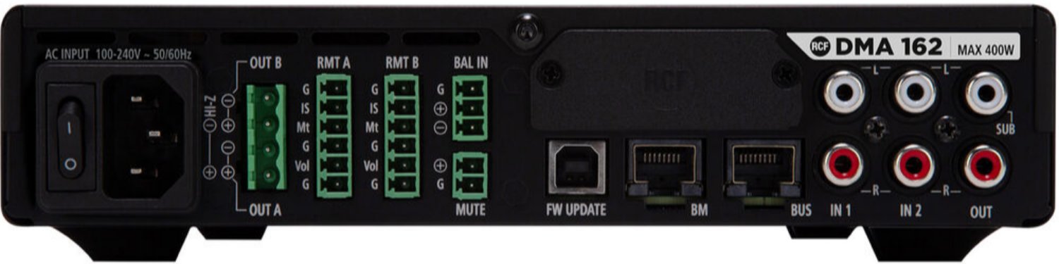 RCF DMA 162: The Ultimate 2-Channel Digital Matrix Power Amplifier