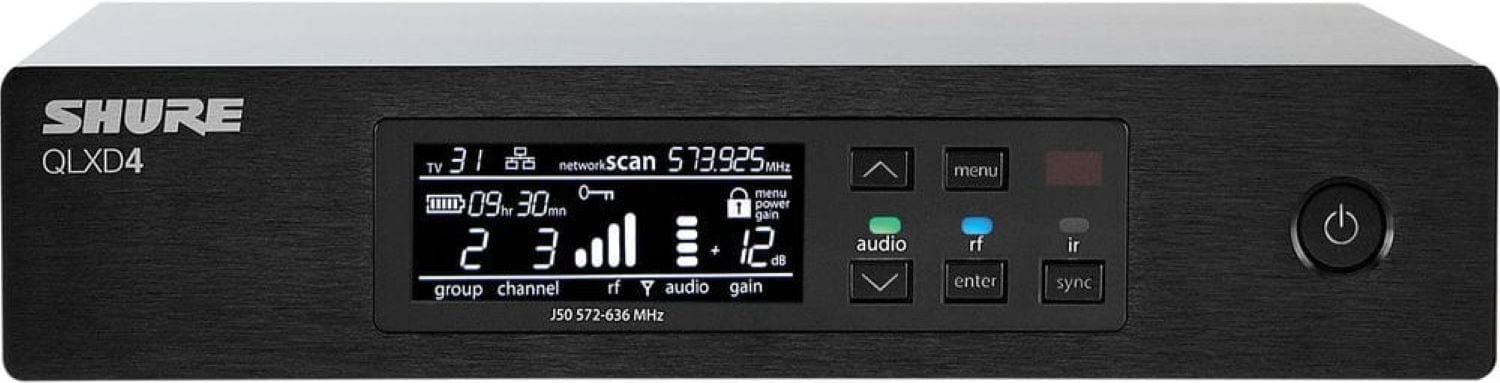 Shure QLXD4-H50 Digital Wireless Receiver - High-Performance for Every Venue