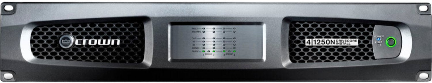 Crown DCI4X1250N High-Performance 4 Channel 1250 Watt Amplifier with BLU Link