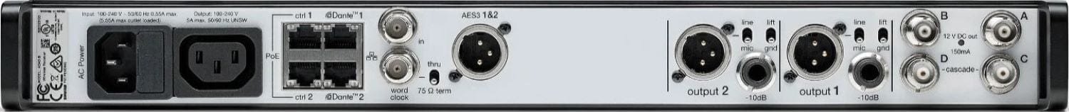 Shure Axient AD4DUS Two-Channel Digital Wireless Receiver - B Band - The Ultimate Solution for Flawless Audio