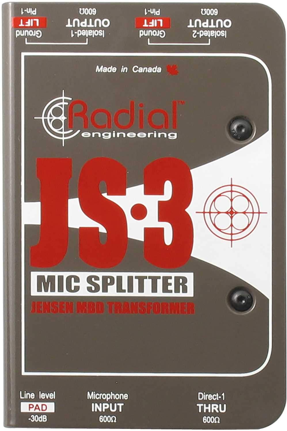 Radial JS3 Passive Mic Splitter - Your Ultimate Audio Splitting Solution