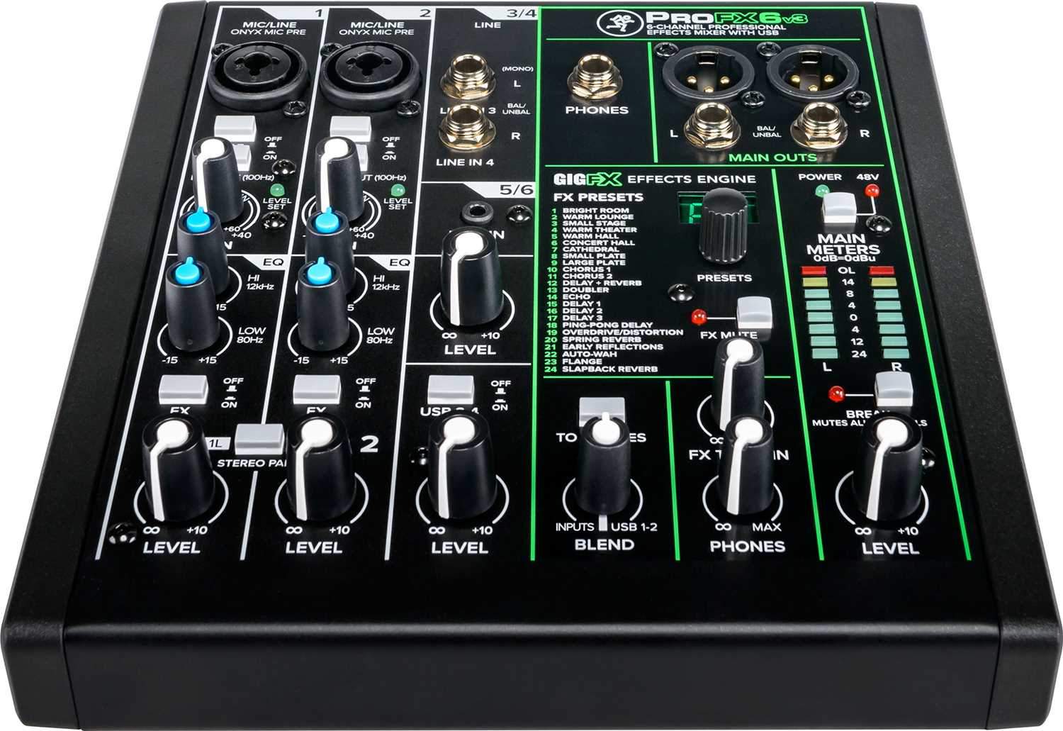 Mackie ProFX6v3 USB 6 - ！