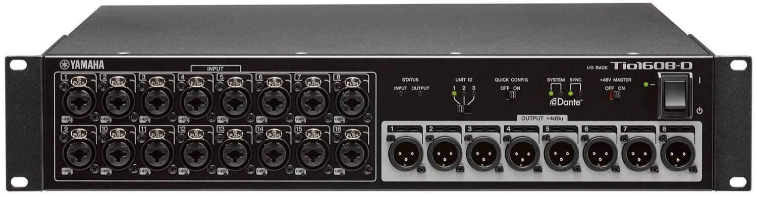 Yamaha Tio1608-D Dante-Enabled Digital Stage Box: Unleash Exceptional Sound
