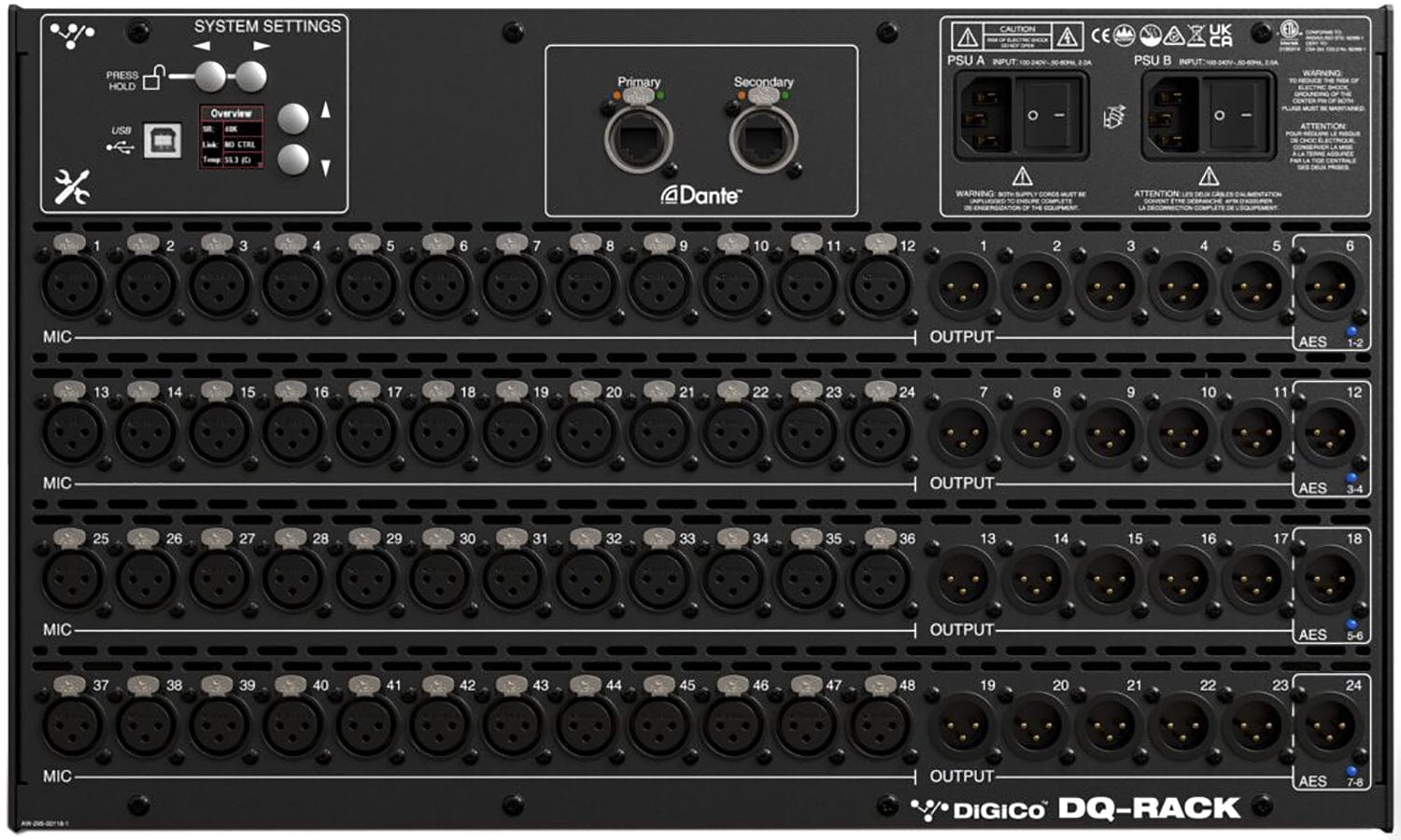 DiGiCo DQ DANTE Rack: Unleash Seamless DANTE Connectivity