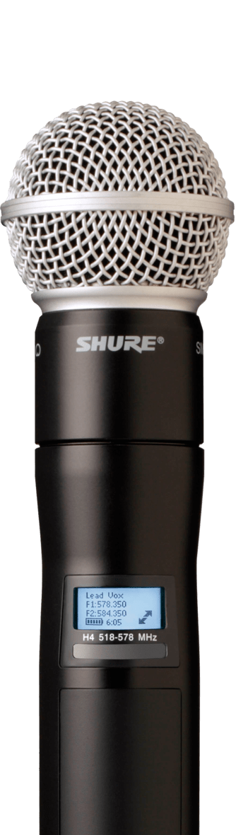 Shure AXT200/SM50 Wireless Handheld Transmitter - Superior UHF 470 - 530 Mhz Performance