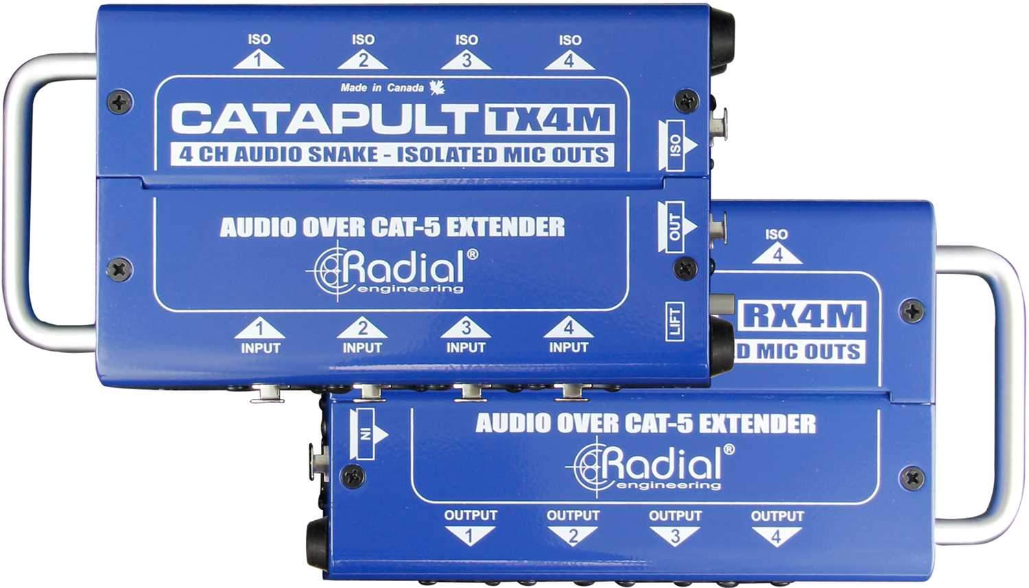 Radial Catapult TX4M 4-Channel Transmitter for Mic-level Signals