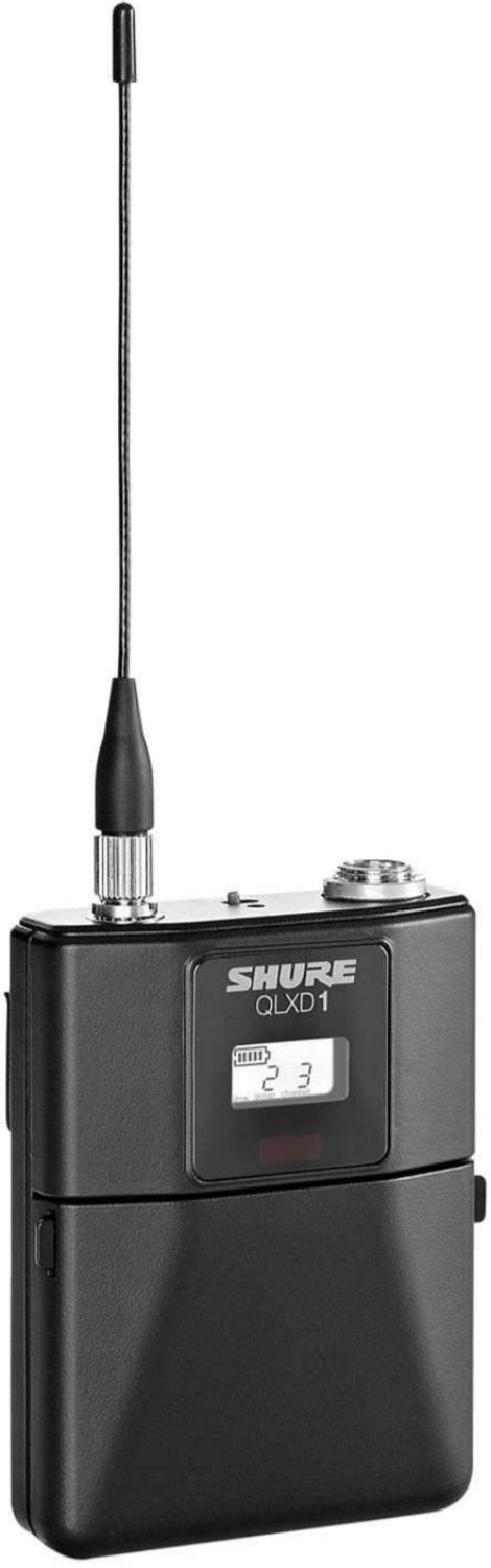 Shure QLXD1 G50 Wireless Bodypack Transmitter - Clear & Reliable