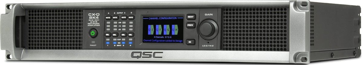 Q-SYS CX-Q 8K4 4-Channel High-Power Network Amplifier