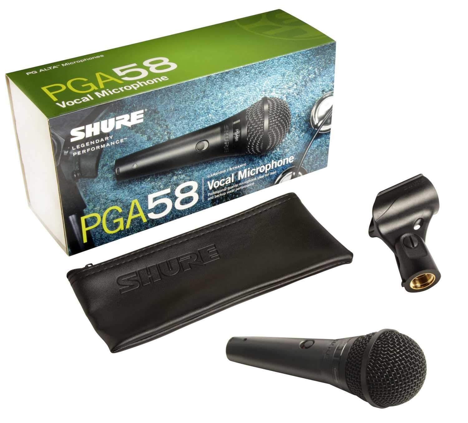 Shure PGA58-LC Dynamic Vocal Microphone - Cable-Free, Your Ultimate Vocal Recording Companion