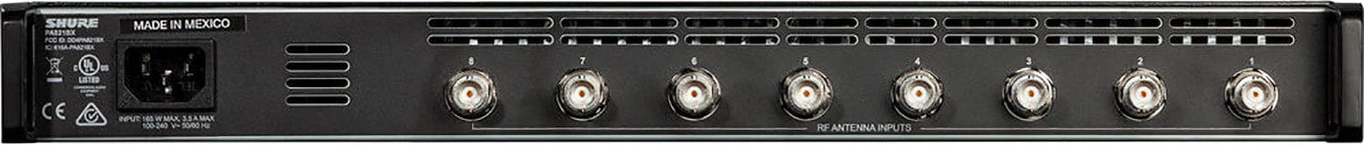 Shure PA821BX 8-Channel Antenna Combiner: The Ultimate Solution for PSM Wireless Systems (865-960 Mhz)