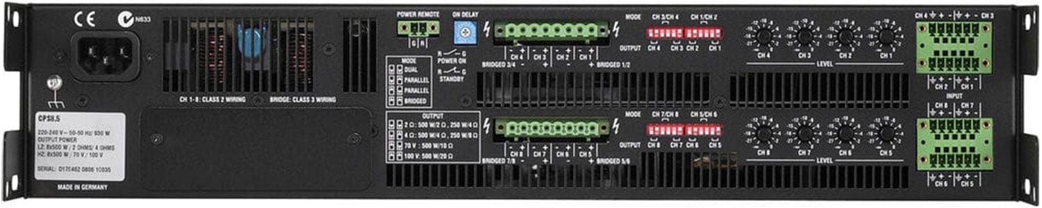 Electro-Voice CPS8.5 High-Power 8x500W Amplifier