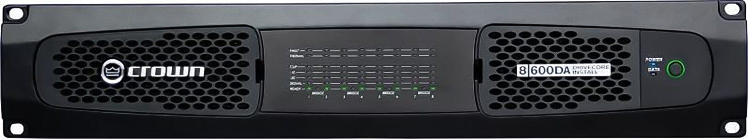 Crown DCI8X600D: The Ultimate 8 Channel 600 Watt 4 Ohm Power Amplifier with Dante - 70/100 Volt