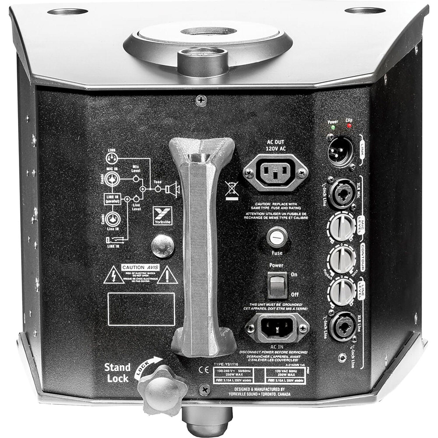 Yorkville NX10C-2 300-Watt Powered 10-Inch Coaxial Woofer with Internal 1-Inch Driver - Your Ultimate Stage Sound Solution