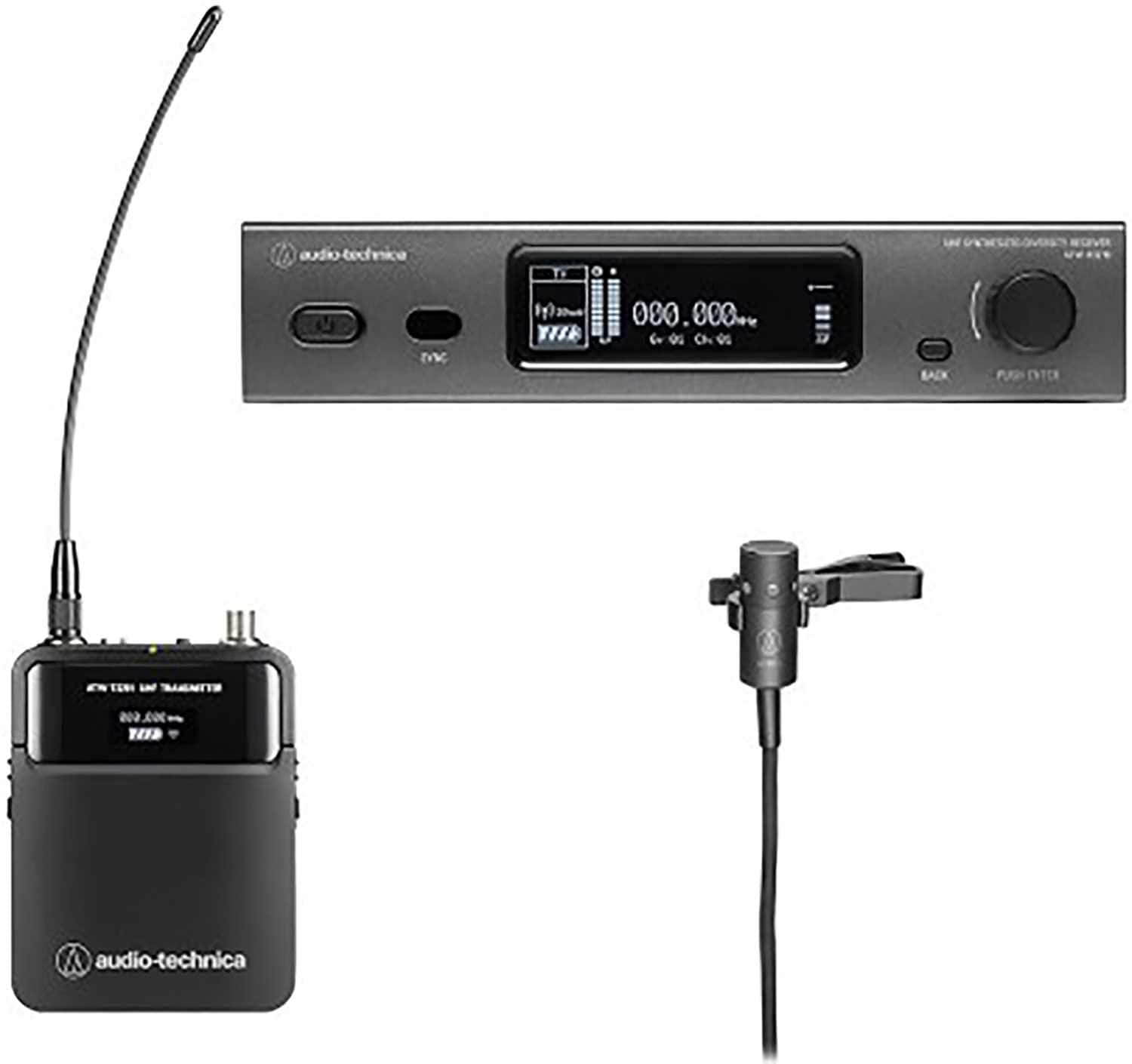 Audio Technica ATW-3211-831EE1 Professional Wireless Lavalier Mic System
