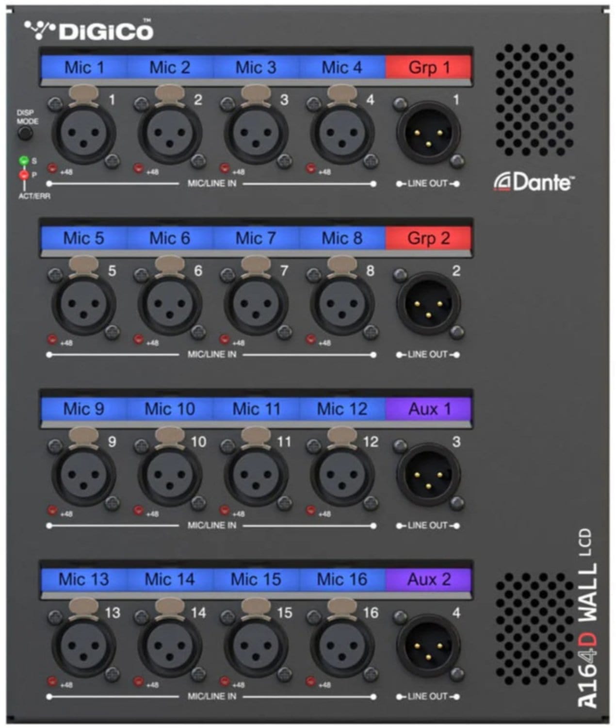DiGiCo S31 Rack Pack Bundle: Console, DMI-DANTE2, and A164D-W-L Racks