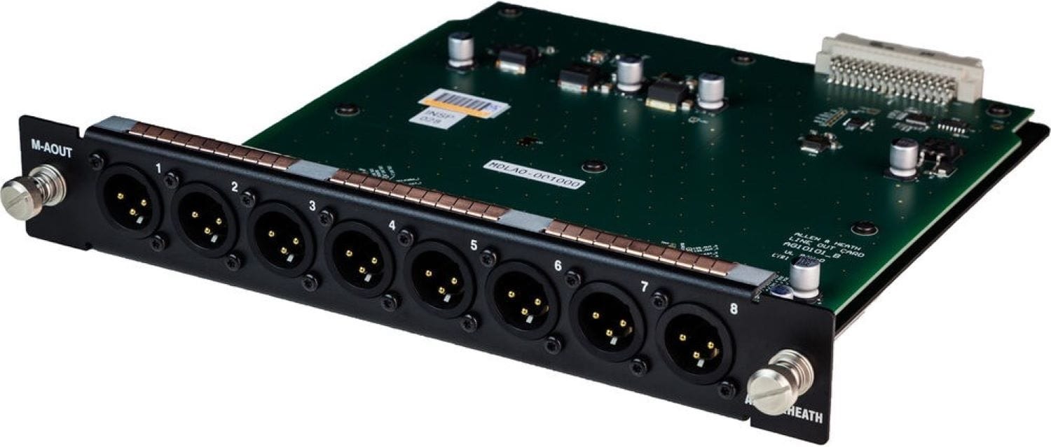 Allen & Heath AH-M-DL-AOUT-A DX32 8-Channel Analog Line Out Module - Your Sound Solution