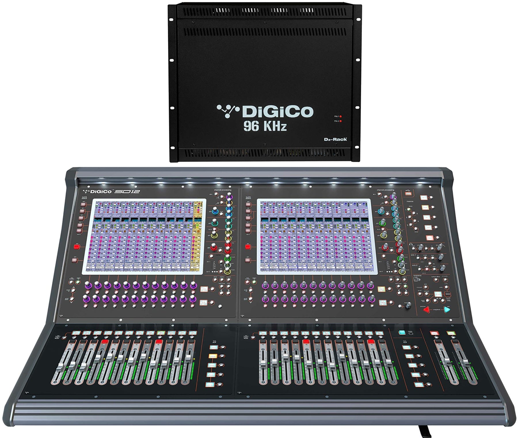 DiGiCo SD12 96-Input Digital Mixing Console D2 Package - MADI Only: The Ultimate Compact Mixing Solution