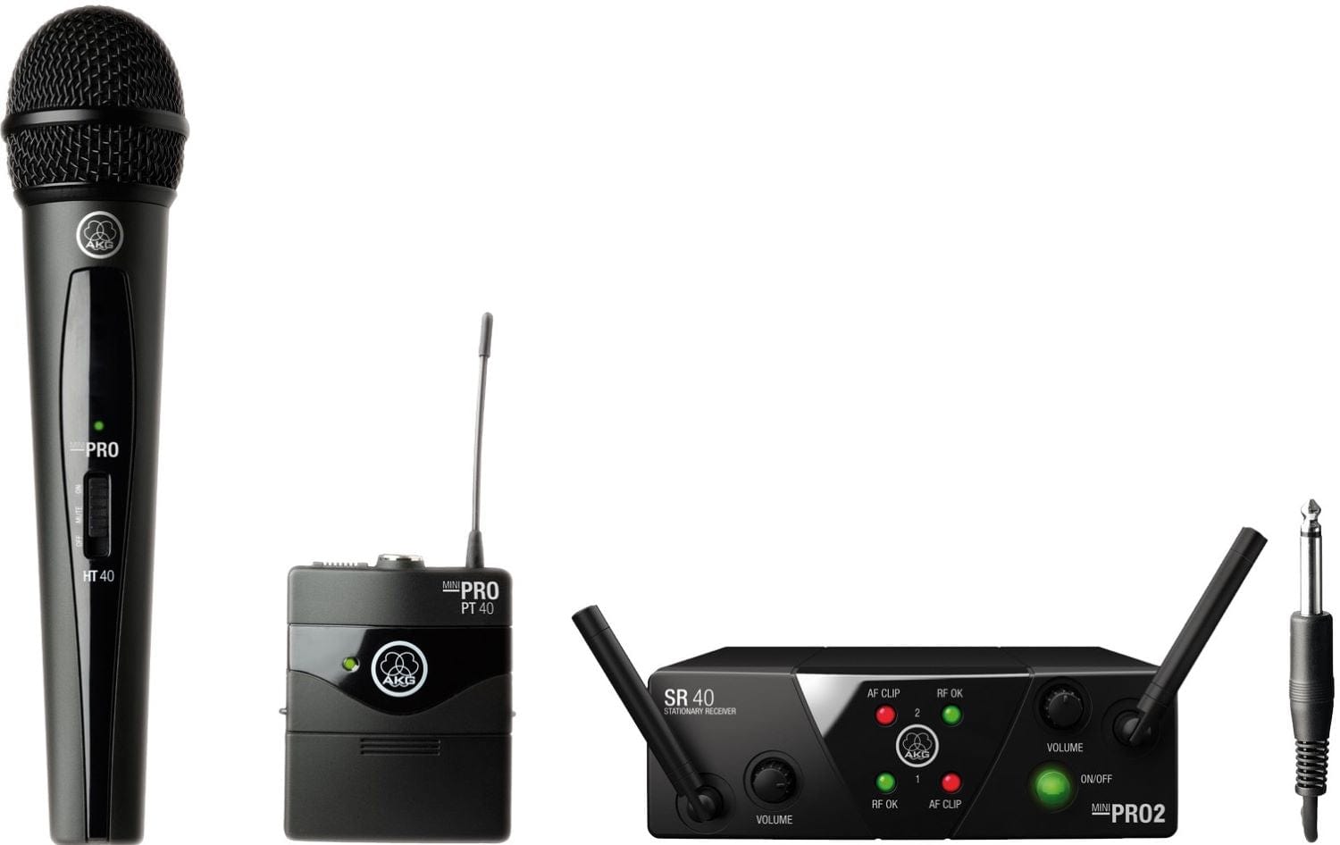 AKG WMS40 Mini Wireless Microphone System - The Ultimate Dual Vocal & Instrumental Solution