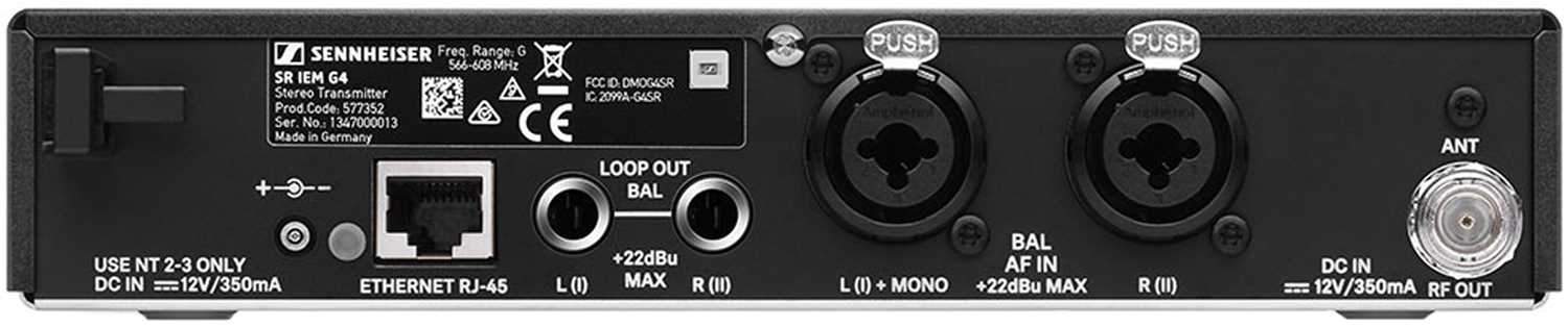 Sennheiser SR IEM G4 Stereo In-Ear Monitor Transmitter - The Ultimate Stage Companion