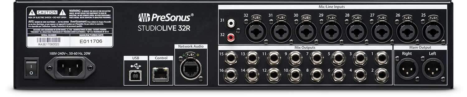 PreSonus StudioLive 32R Series III: The Ultimate 32-Channel Digital Rack Mixer for Exceptional Sound