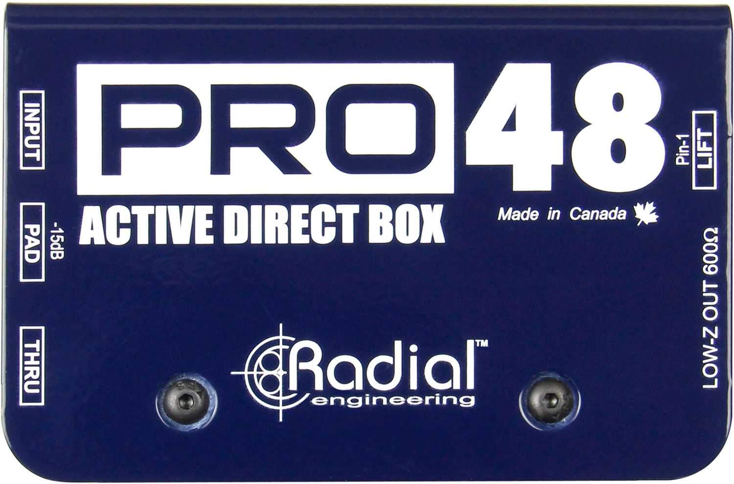 Radial Pro48 48V Phantom Powered Active DI - The Ultimate Sound Solution