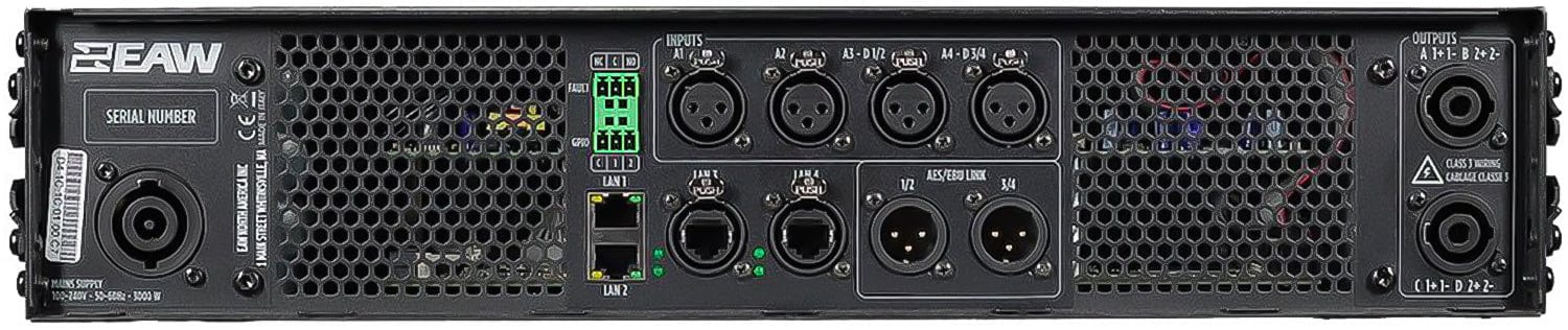 EAW UXA4416 Dante-Powered High-Performance Amplifier