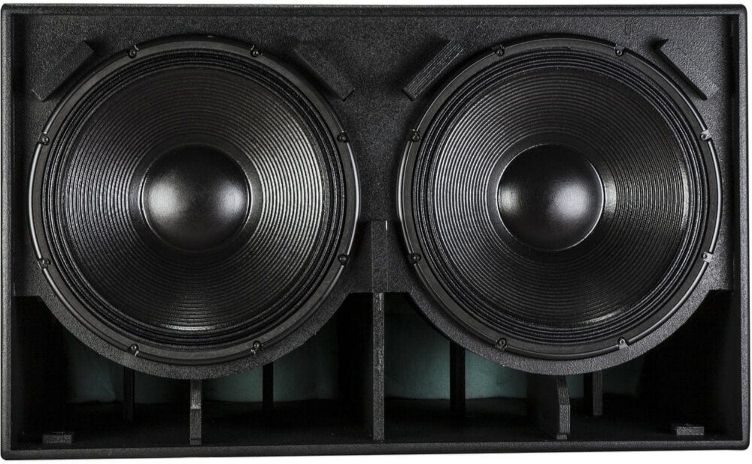 RCF S 8028 II 3000 Watt RMS Dual 18-Inch Passive Bass Reflex Subwoofer - Black