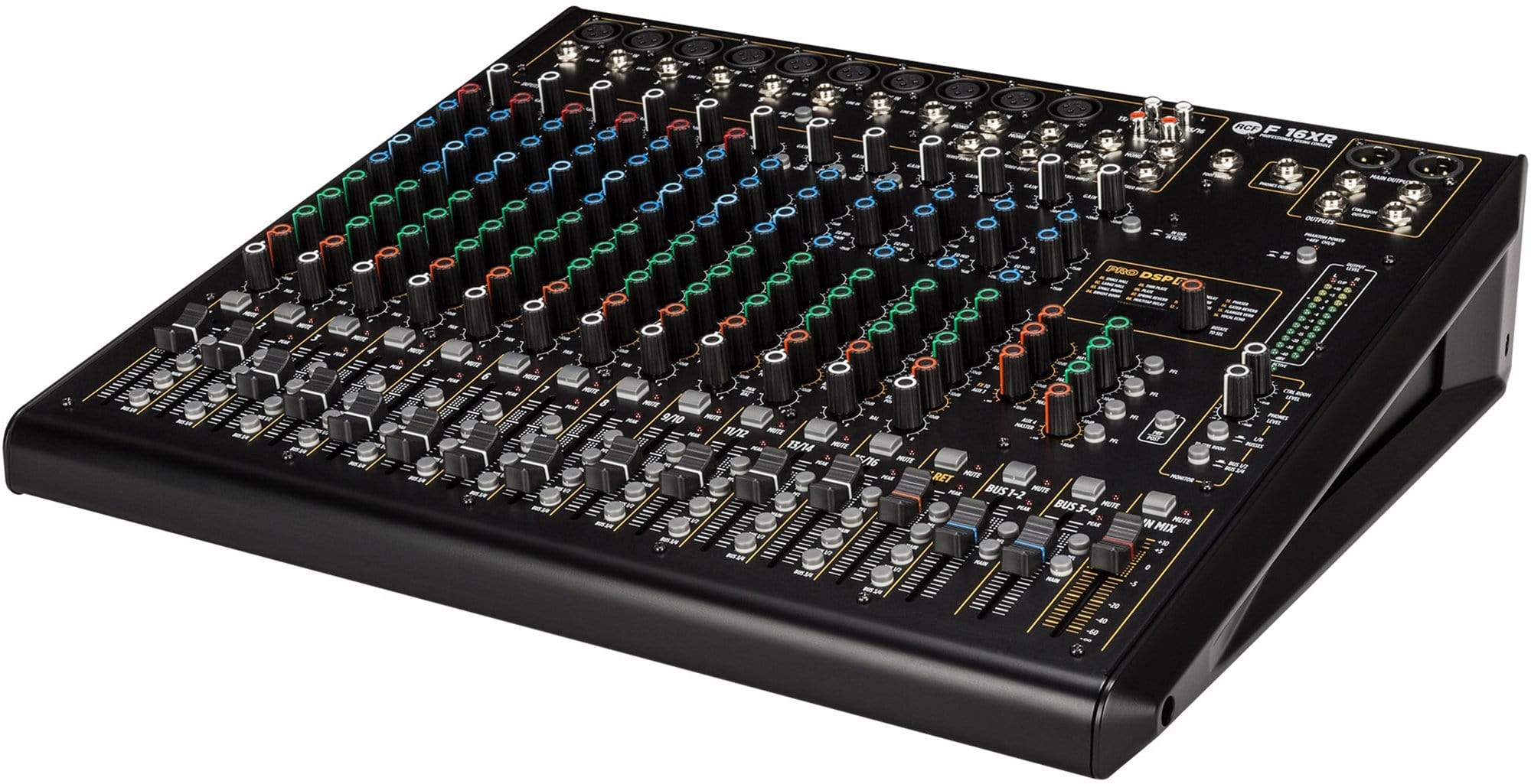 RCF F16-XR Professional 16-Channel Mixer with FX and Recording Capabilities