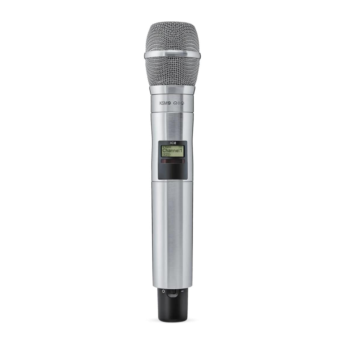 Shure Axient Digital Handheld Transmitter with KSM9N Capsule - G57 Band - Sleek Nickel Finish