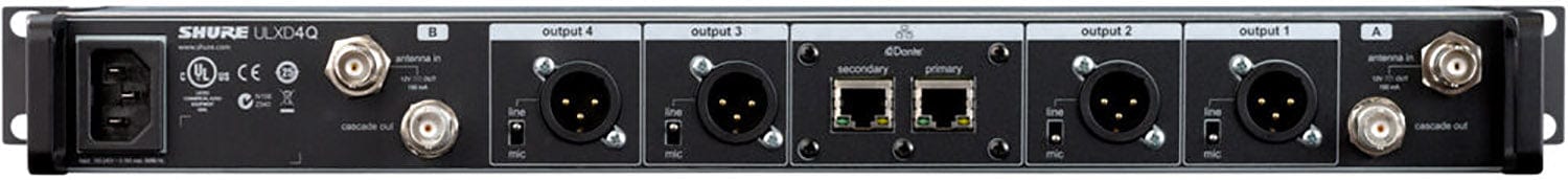 Shure ULXD4Q-GV: The Ultimate Quad-Channel Digital Wireless Receiver for High-Level Applications