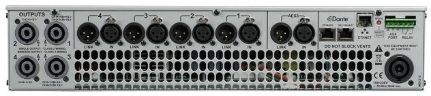 EAW UXA4410 Professional Amplifier - 2500 Watts per Channel