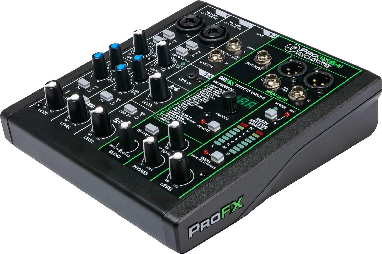 Mackie ProFX6v3 USB 6 - ！