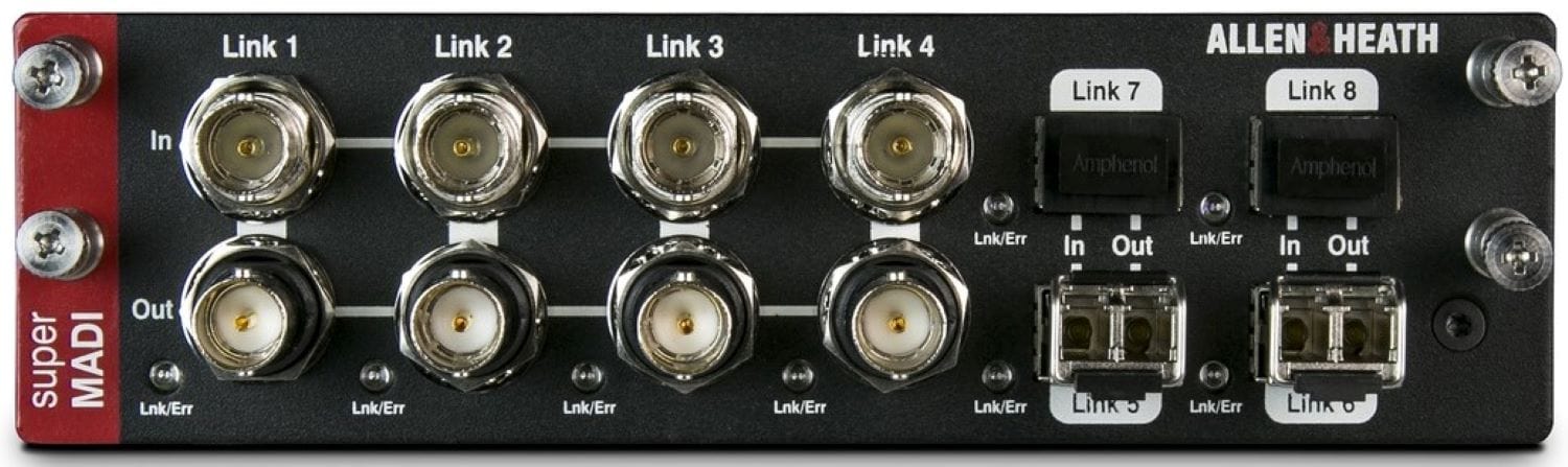 Allen & Heath SuperMADI Audio Networking Card: High - Speed Connectivity for Broadcast and Live Events