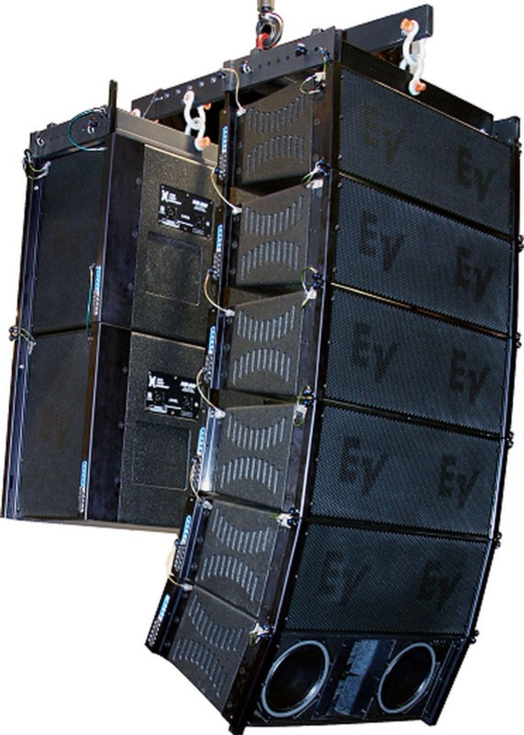 Electro-Voice XCS312-FGB Weatherized 3x 12-Inch Cardioid Subwoofer - DVX3120 Woofer - Bi-Amp - Black - Unleash Powerful Bass