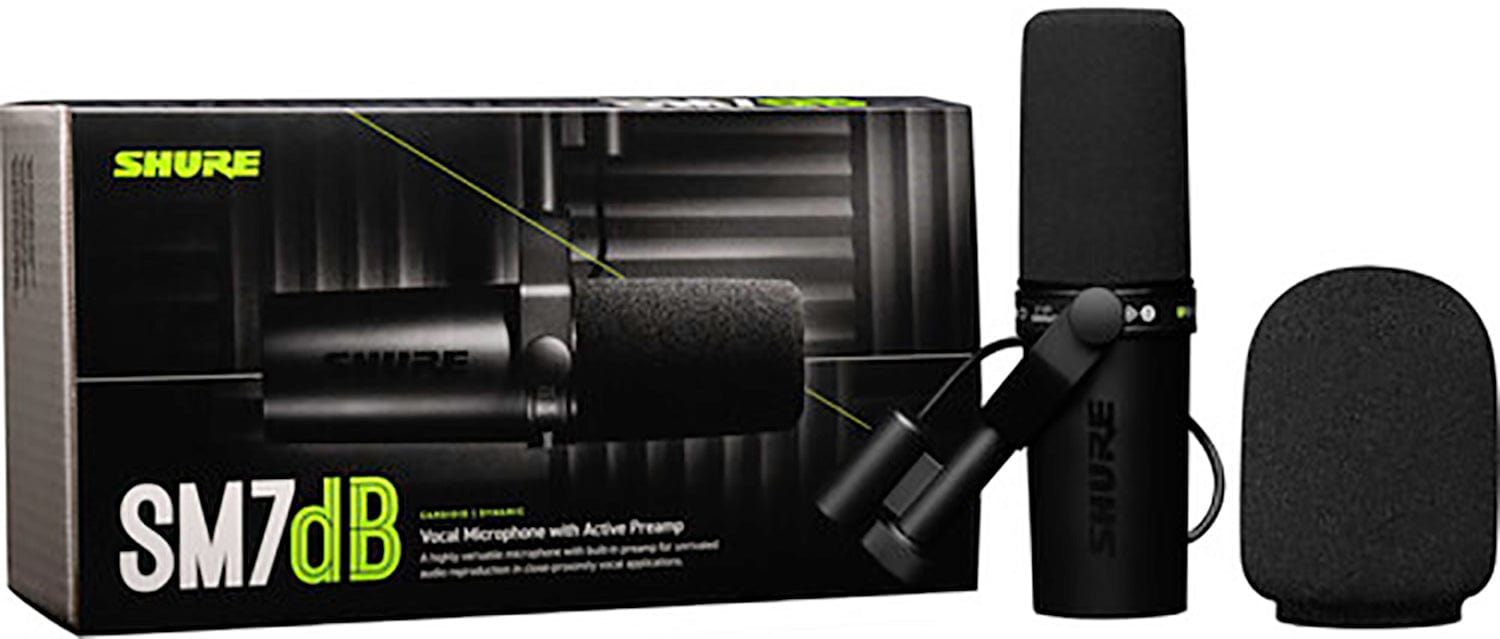 Shure SM7DB: The Ultimate Dynamic Vocal Microphone with Built-in Preamp