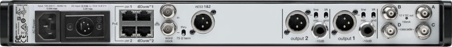 Shure Axient AD4D-DC Two-Channel Digital Wireless Receiver - The Ultimate Choice for Professional Productions