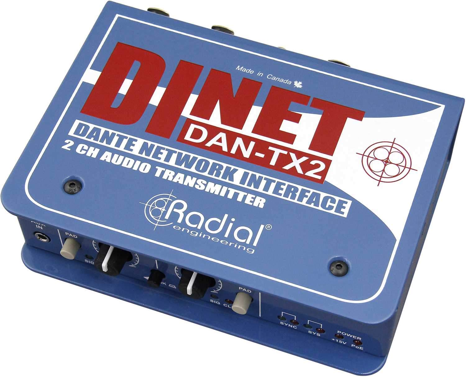 Radial DiNet DAN-TX2: Your Gateway to Seamless Dante Network Audio Transmission