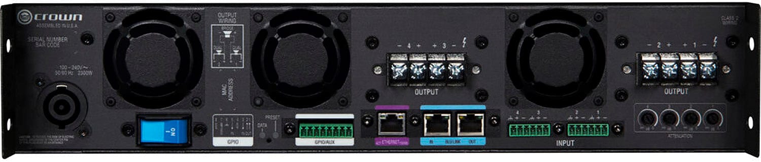 Crown DCI4X2400N High-Performance 4 Channel Power Amplifier