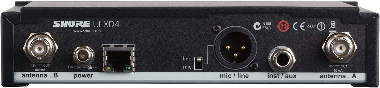 Shure ULXD4 X52 Band Digital Wireless Receiver - Professional Sound Reinforcement