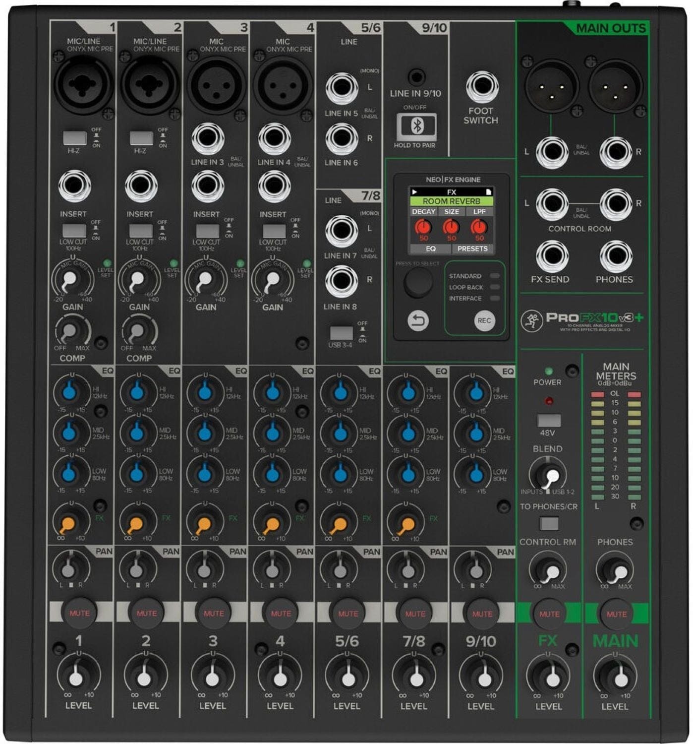 Mackie ProFX10v3+ 10-Channel Analog Mixer - Your Studio's Dream Companion
