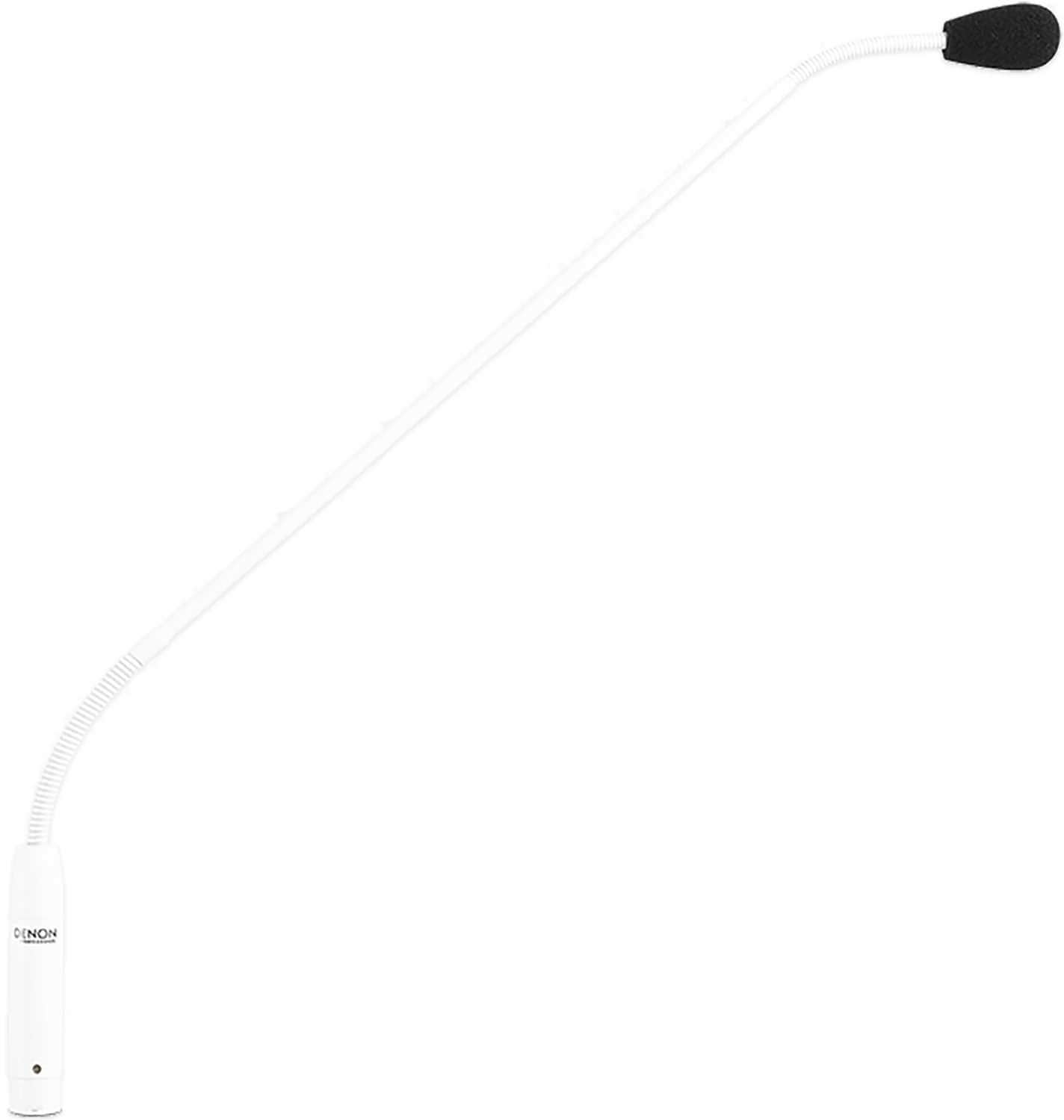 Denon Pro White XLR Gooseneck Microphone - The Ultimate Podium & Portable Mic