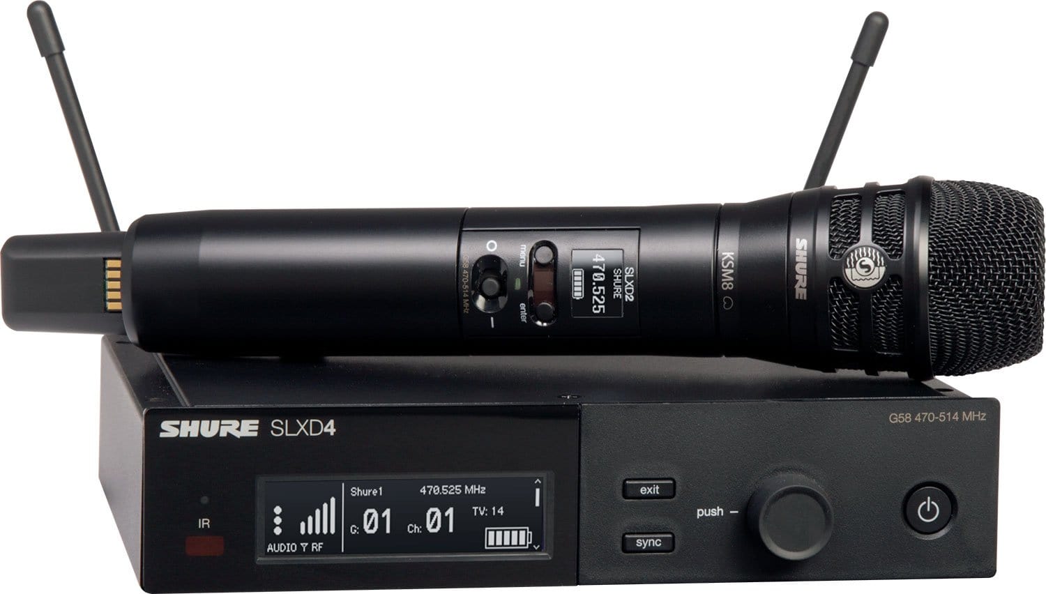 Shure SLXD24/K8B G58 Wireless Vocal System with KSM8 Capsule - The Ultimate in Live Performances