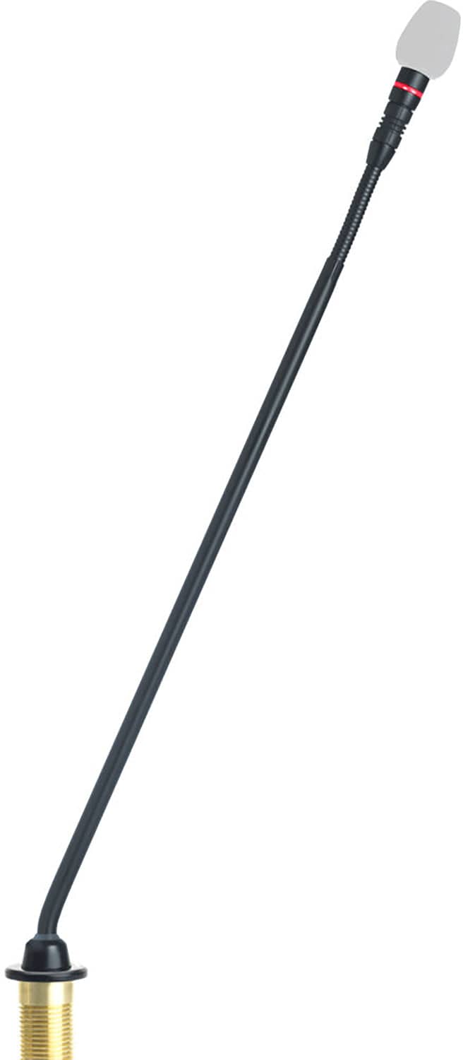 Shure MX415R/N 15-Inch Supercardioid Gooseneck Microphone with Mount, Preamp, and Light-Ring